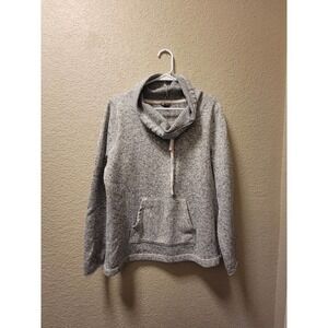 Eddie Bauer Funnel Neck Pullover Gray Size XL